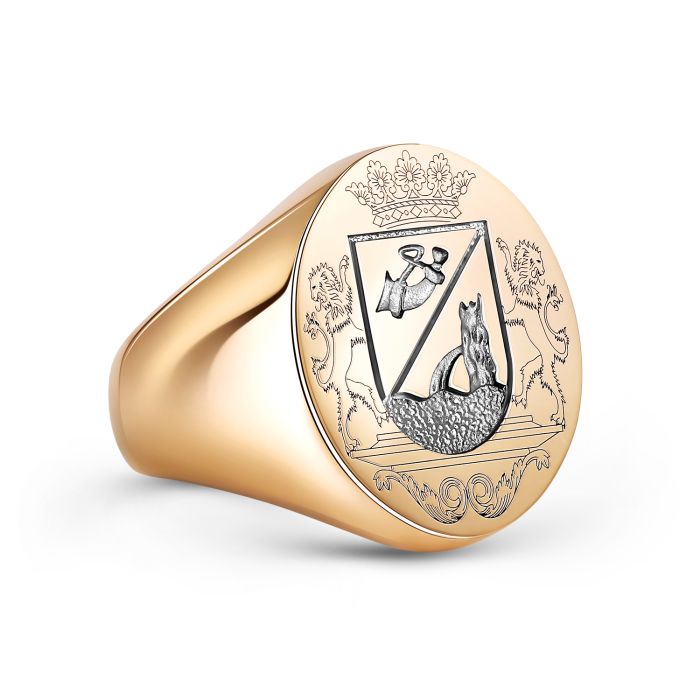 Мужское кольцо - Печатка