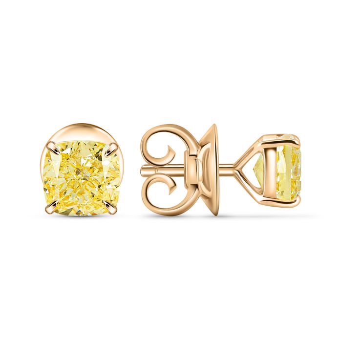Серьги fancy yellow кушоны