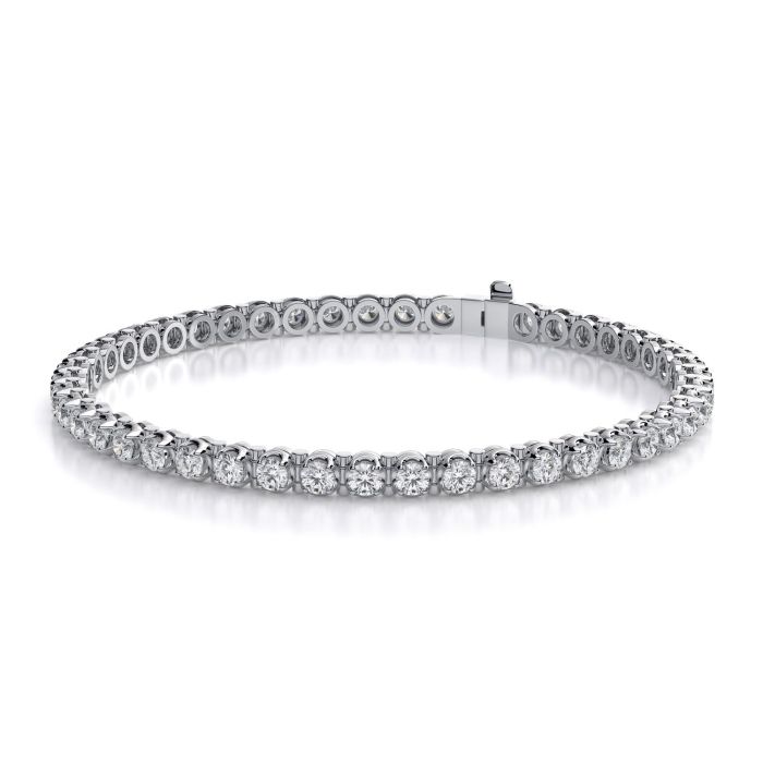 Браслет из бриллиантов с основой из белого золота В-32
