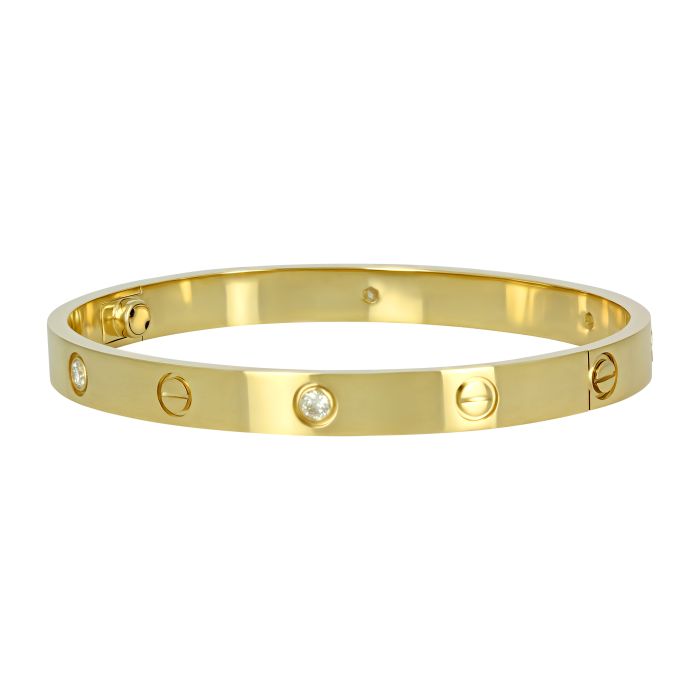 Браслет из желтого золота в стиле Cartier Love