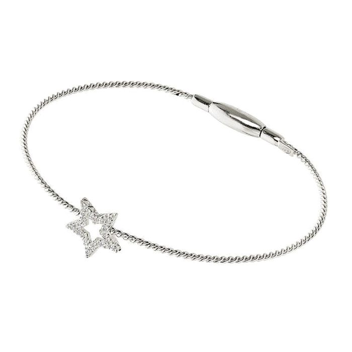 Золотой браслет "Первая Звездочка" с бриллиантами В-4