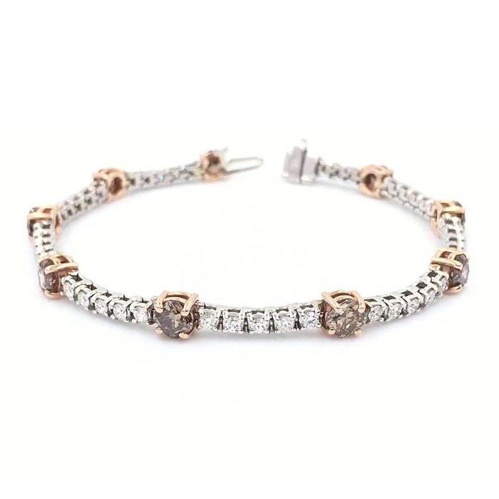 Золотой браслет с сапфирами и бриллиантами "Рим"