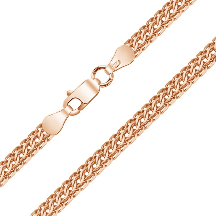 Платиновый браслет С-4 плетения "Питон"