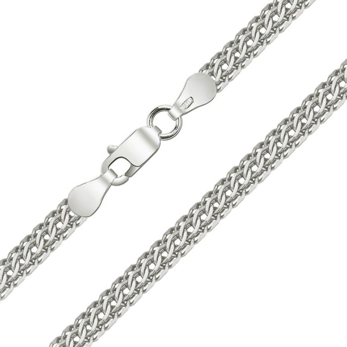 Платиновый браслет С-4 плетения "Питон"