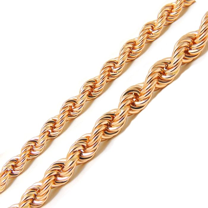 Цепочка плетения Верёвка из красного золота
