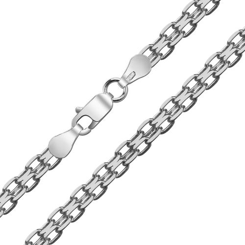 Мужская серебряная цепочка плетения «Якорное Двойное»