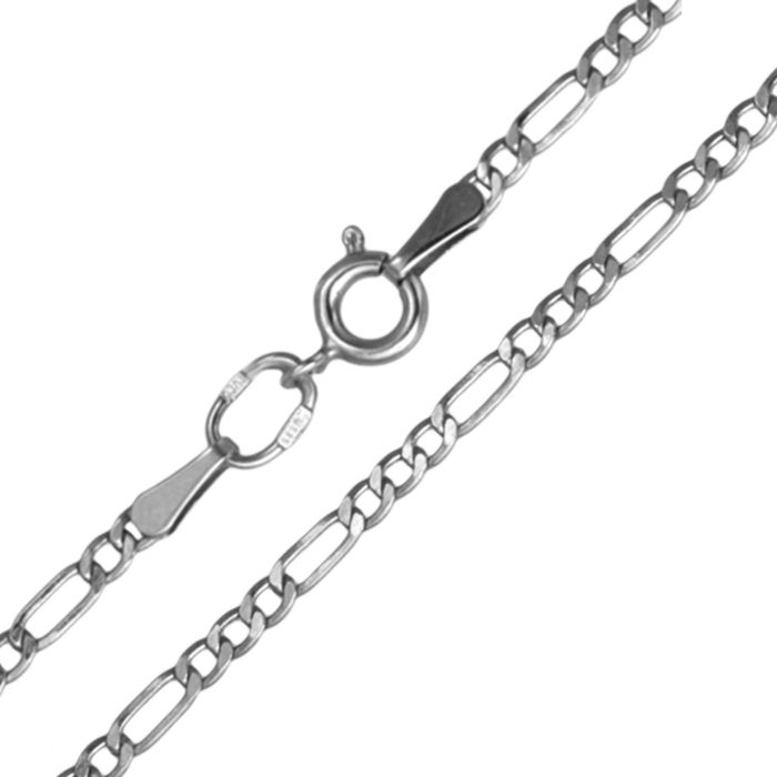 Мужская цепочка плетения «Фигаро 3+1» из платины