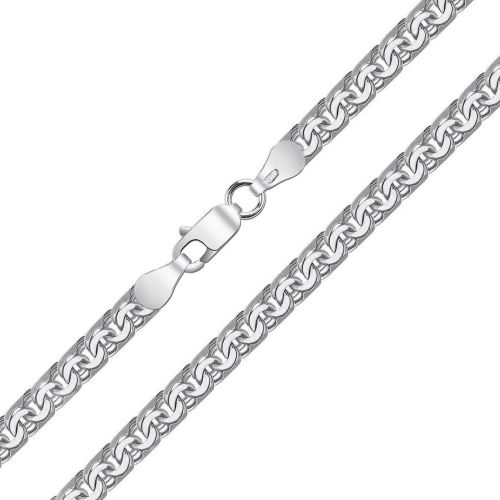 Женская цепочка плетения «Бисмарк» из платины