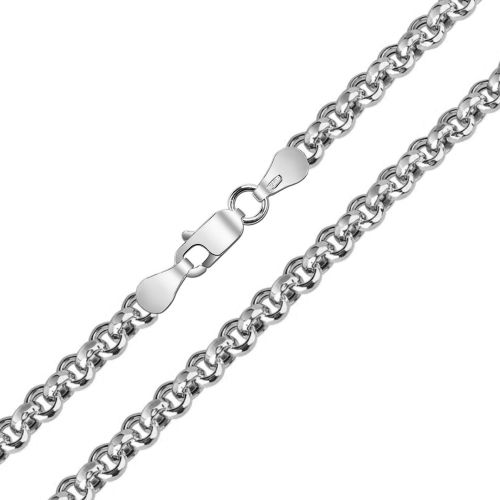 Женская серебряная цепочка плетения «Шопард (Ролло, Бельцер)»