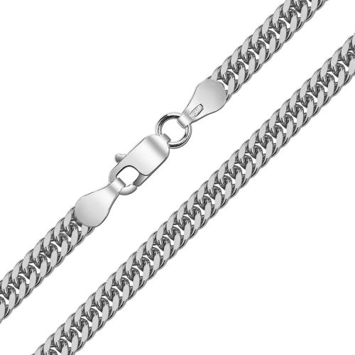 Мужская серебряная цепочка плетения «Панцирное Двойное»