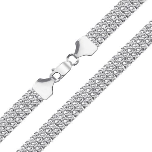 Женская цепочка плетения «Бисмарк Тройной» из платины