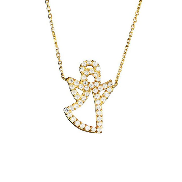 Детская золотая цепочка с подвеской «Ангел»