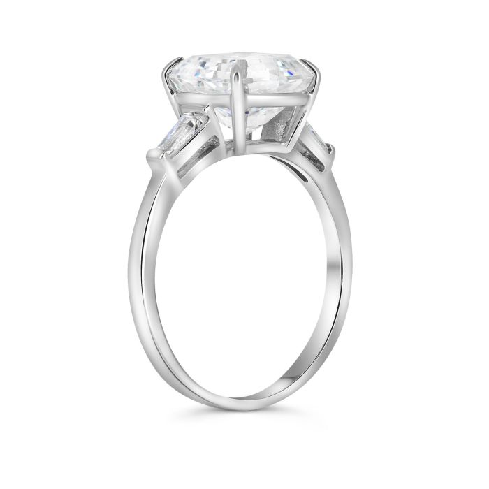 Золотое кольцо с бриллиантом огранки Ашер