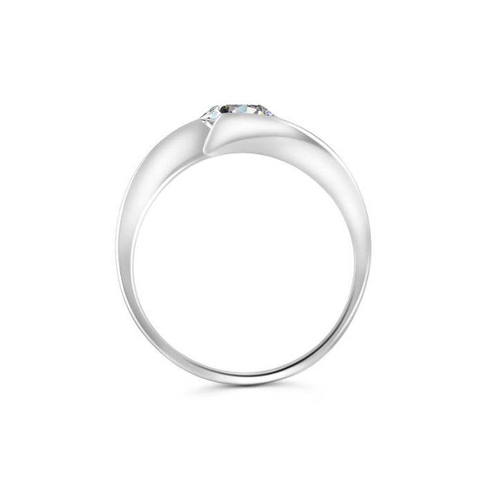 Оригинальное помолвочное кольцо из золота с бриллиантом R-8