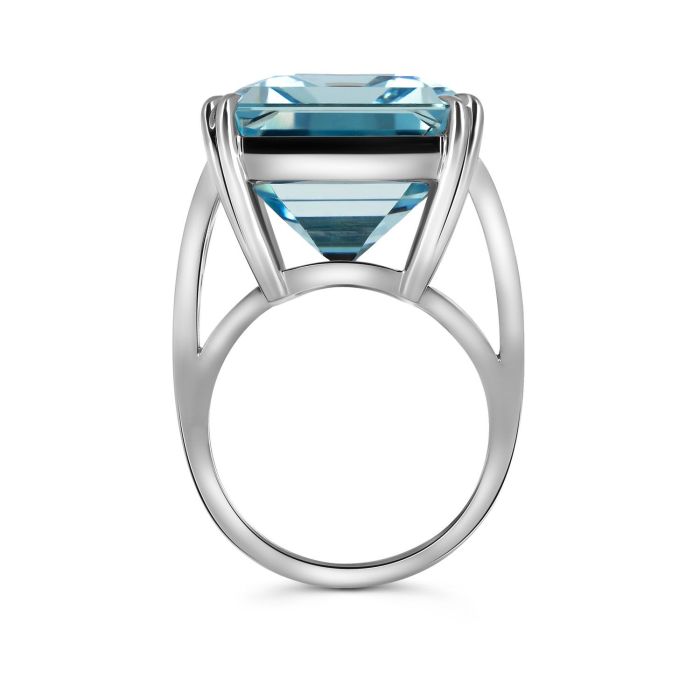 Кольцо из белого золота в винтажном стиле