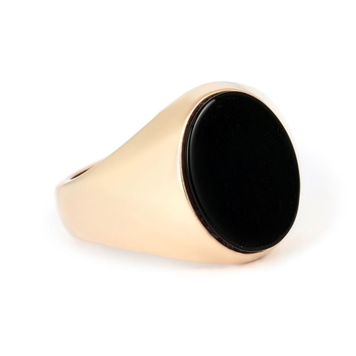 Мужская печатка с ониксом