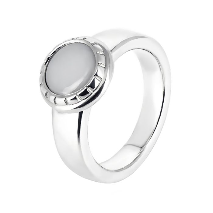 Кольцо с белым опалом