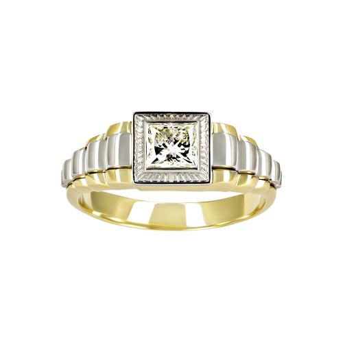 Кольцо «Rolex» из комбинированного золота с бриллиантом