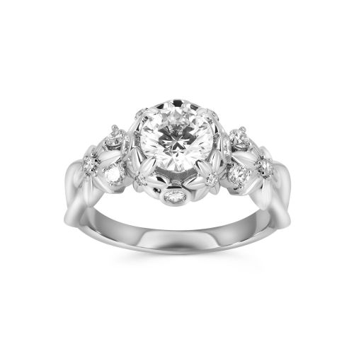Помолвочное кольцо «Flower» с бриллиантами