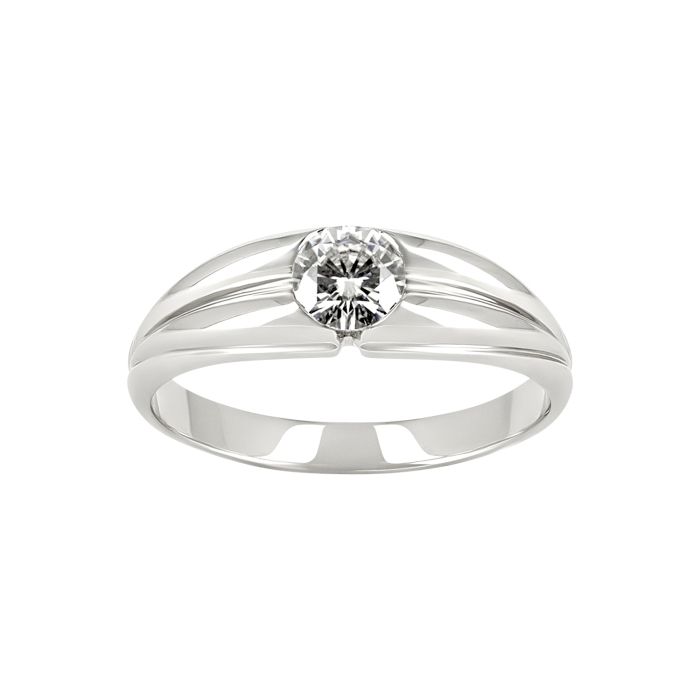 Помолвочное кольцо с бриллиантом классической огранки