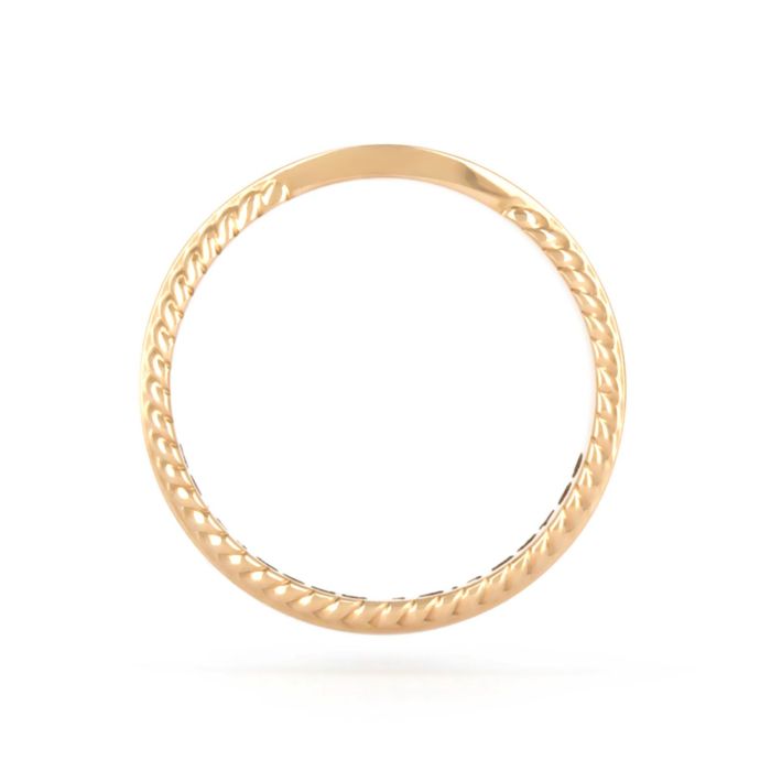 Оригинальное кольцо из красного золота