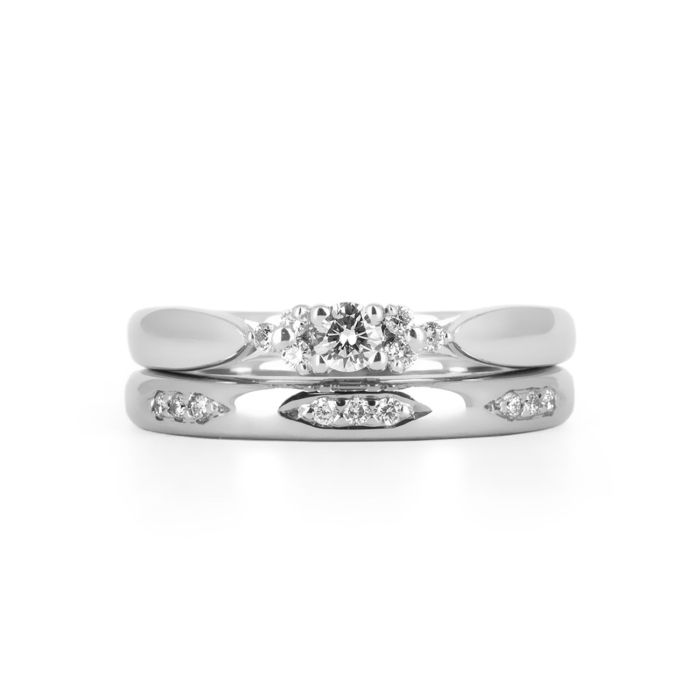 Сет из из белого золота с бриллиантами