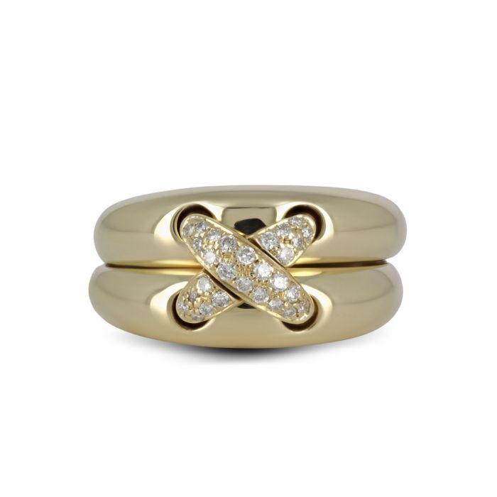 Кольцо в стиле Фаберже с бриллиантами