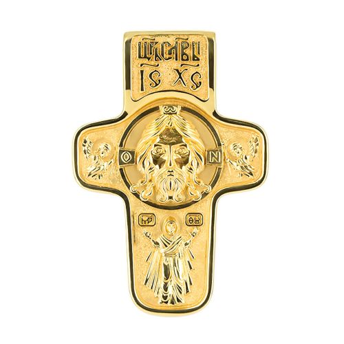Православный крест из желтого золота