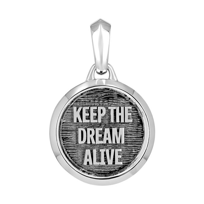 Подвеска из белого золота с небольшим бриллиантом