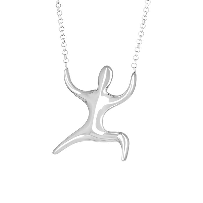 Подвеска-колье из белого золота