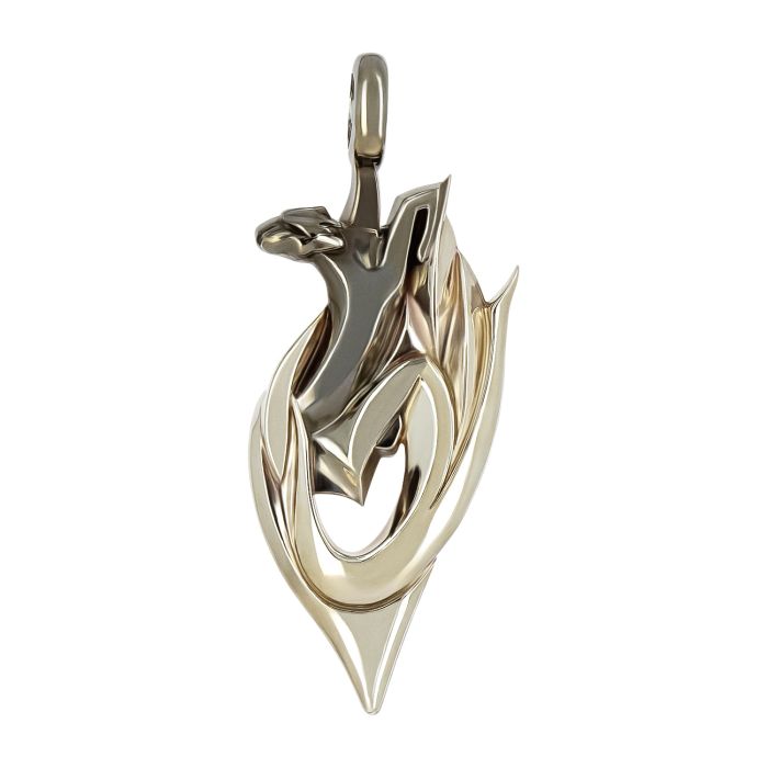 Подвеска «Dragon» из комбинированного золота
