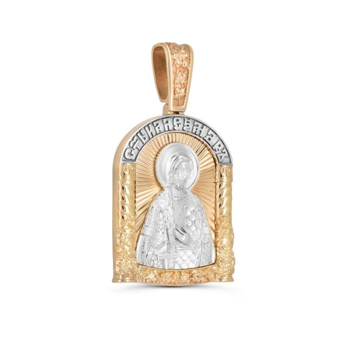 Православная ладанка из комбинированного золота