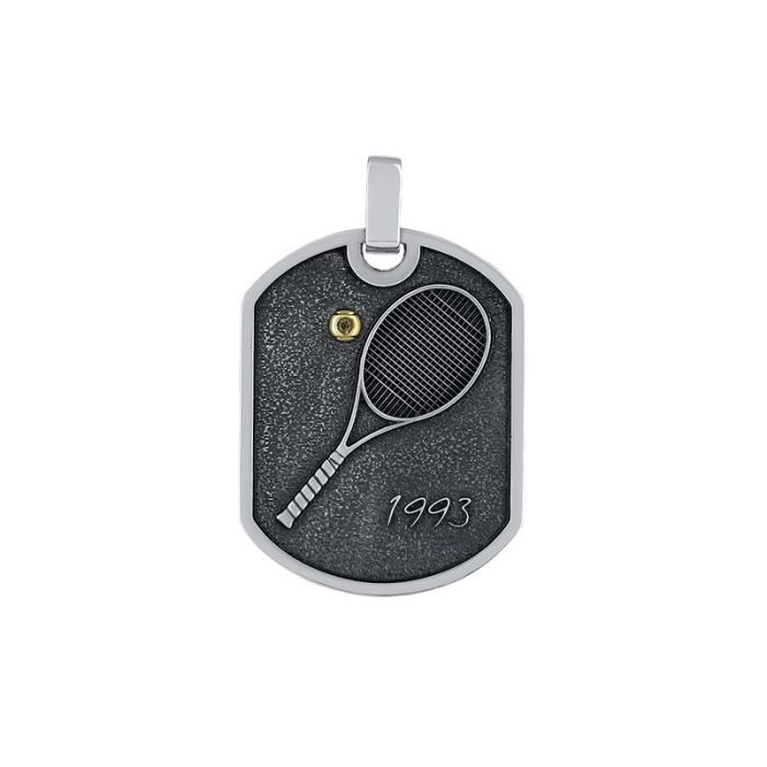 Серебряная подвеска для теннисистки 