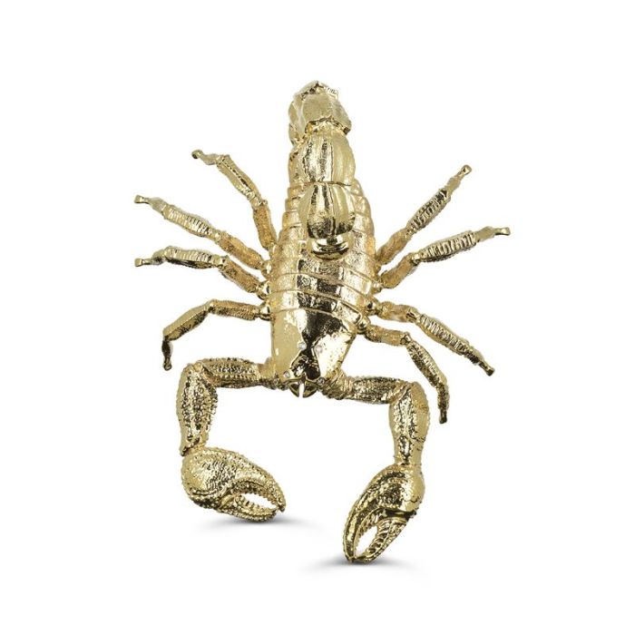 Кулон из желтого золота скорпион