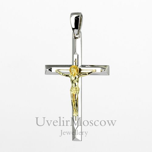 Золотая подвеска «Распятие» 