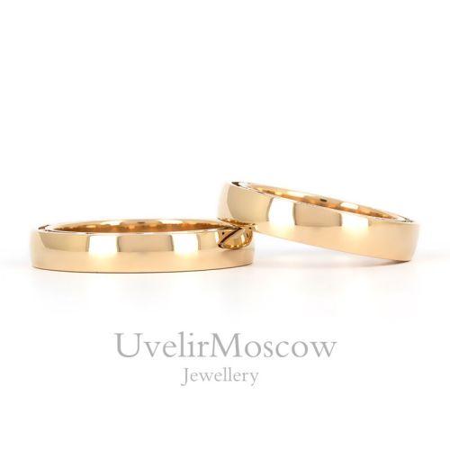 Свадебные золотые кольца в стиле «Damiani»