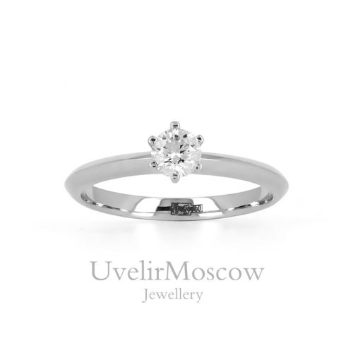 Кольцо для помолвки с клиновидным профилем