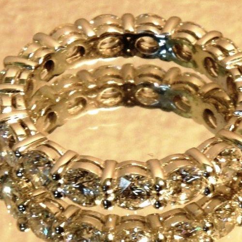 Кольцо из белого золота с 17 бриллиантами