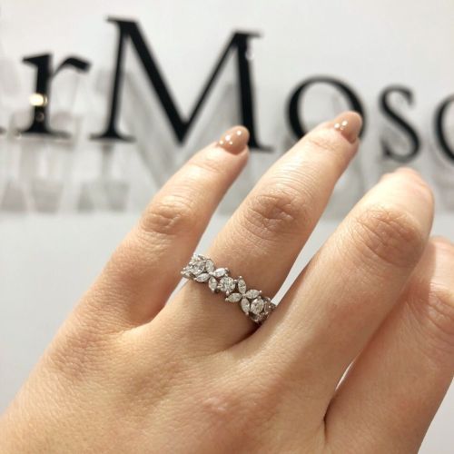 Кольцо с бриллиантами в стиле Тиффани 