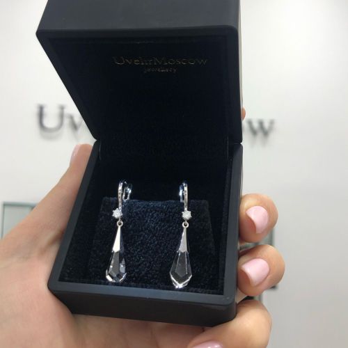 Серьги с горным хрусталём