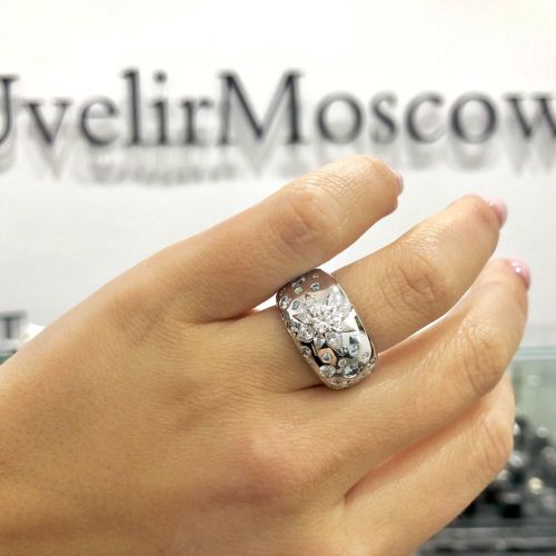 Кольцо с эффектом звездного неба