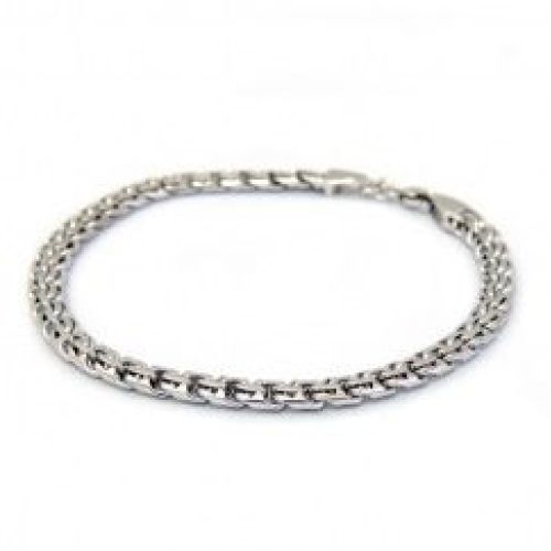 Браслет «Бисмарк» из белого золота 585 пробы