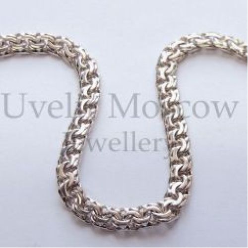 Браслет из желтого золота плетения «Бисмарк»