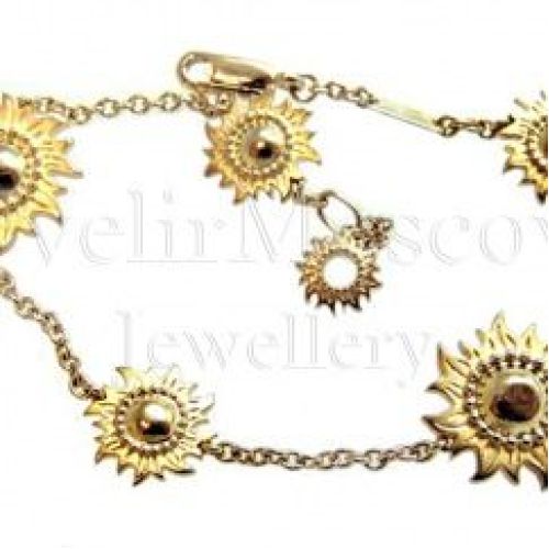 Браслет из желтого золота «Сварог»