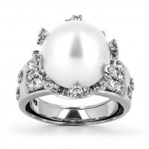 Кольцо в стиле «mikimoto»