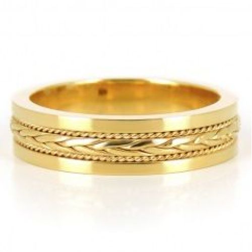 Обручальное кольцо наборное в итальянском стиле