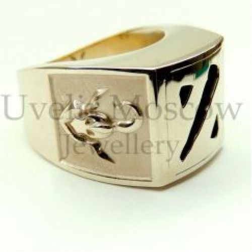 Печатка «Дота» из желтого золота с натуральным аметистом