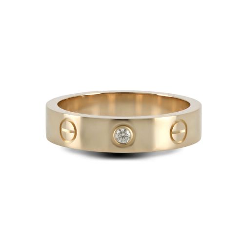 Обручальное кольцо в стиле «CARTIER» из красного золота