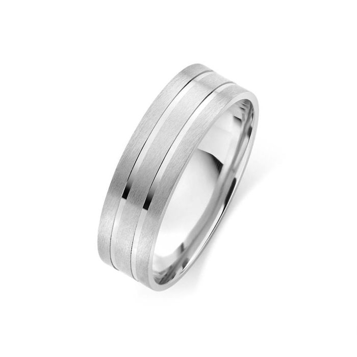 Мужское серебряное обручальное кольцо