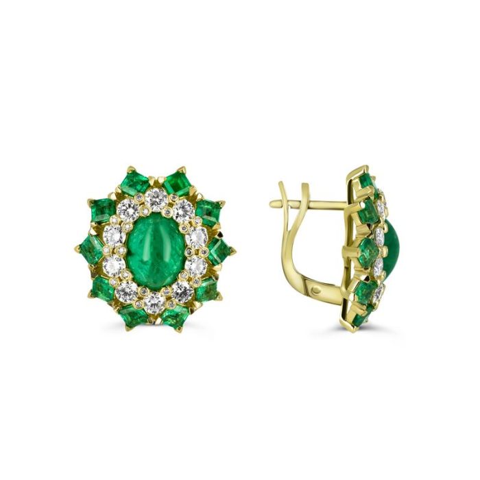 Изумрудные серьги